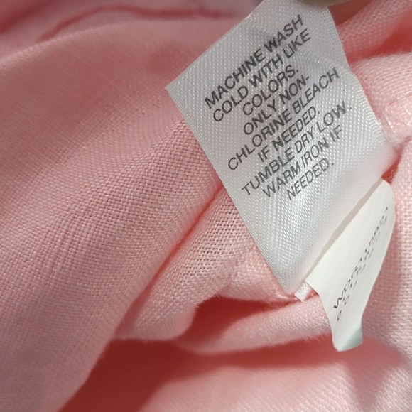 Love Linen J JILL Size XS Pink 100% Linen TANK DRESS Sleeveless Women’s - Picture 10 of 12